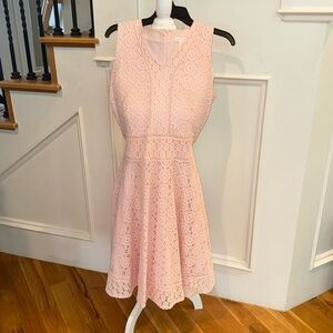 Light pink tank a line dress